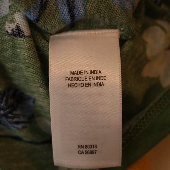 Lucky Brand Green Floral Print Square Neck Top - Picture 8 of 10